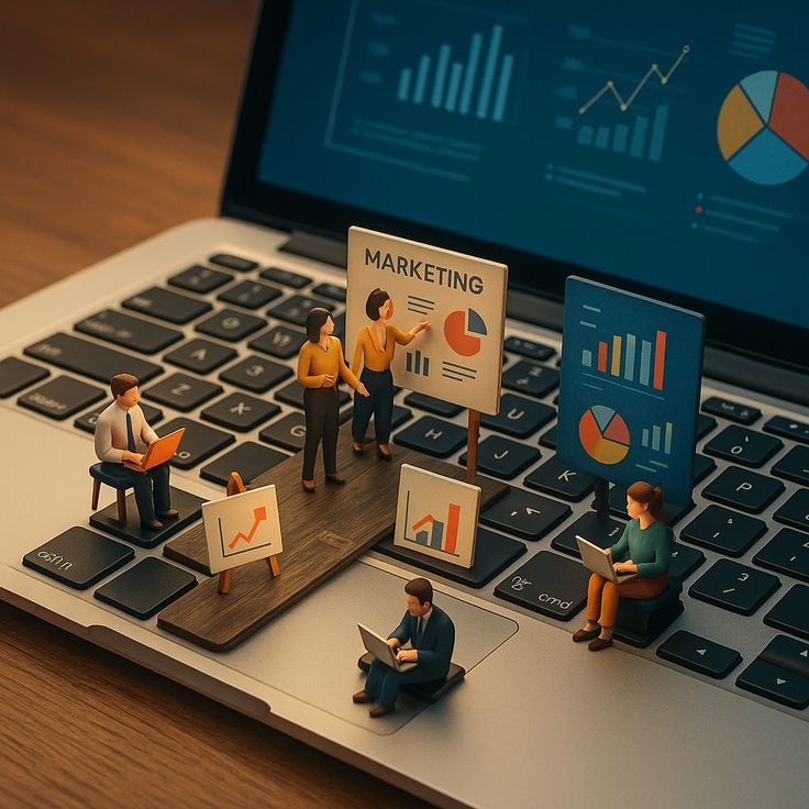 Welcome to the digital marketing playground—where big ideas come to life in miniature! 📊💻 From data analysis to campaign planning, teamwork makes every marketing move more powerful_ Let’s turn insights into act